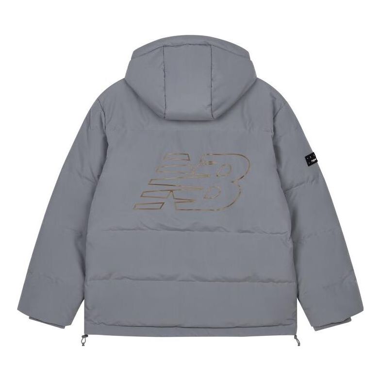 Пухо яке New Balance Logo Winter Down Jacket Сиво | AMJ33339-TTM