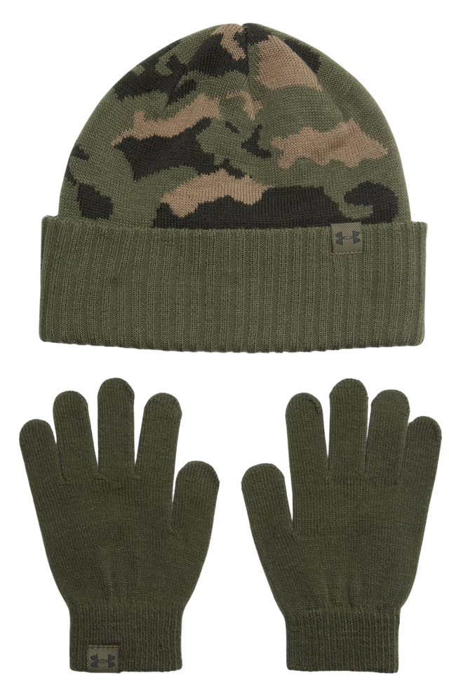 Camouflage Beanie and Glove Combo