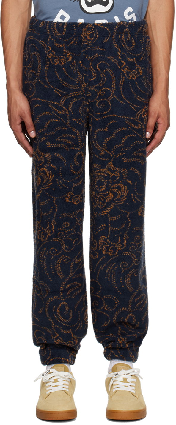 Спортни панталони KENZO Navy Paris Star Tiger Sweatpants Тъмно синьо | FE65PA8154FB