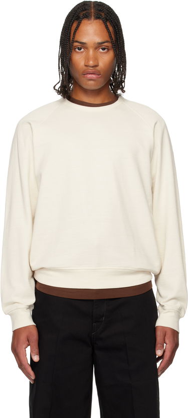 Суитчър LEMAIRE LEMAIRE Crew Neck Sweatshirt Бяло | TO1454 LJ1042, 0