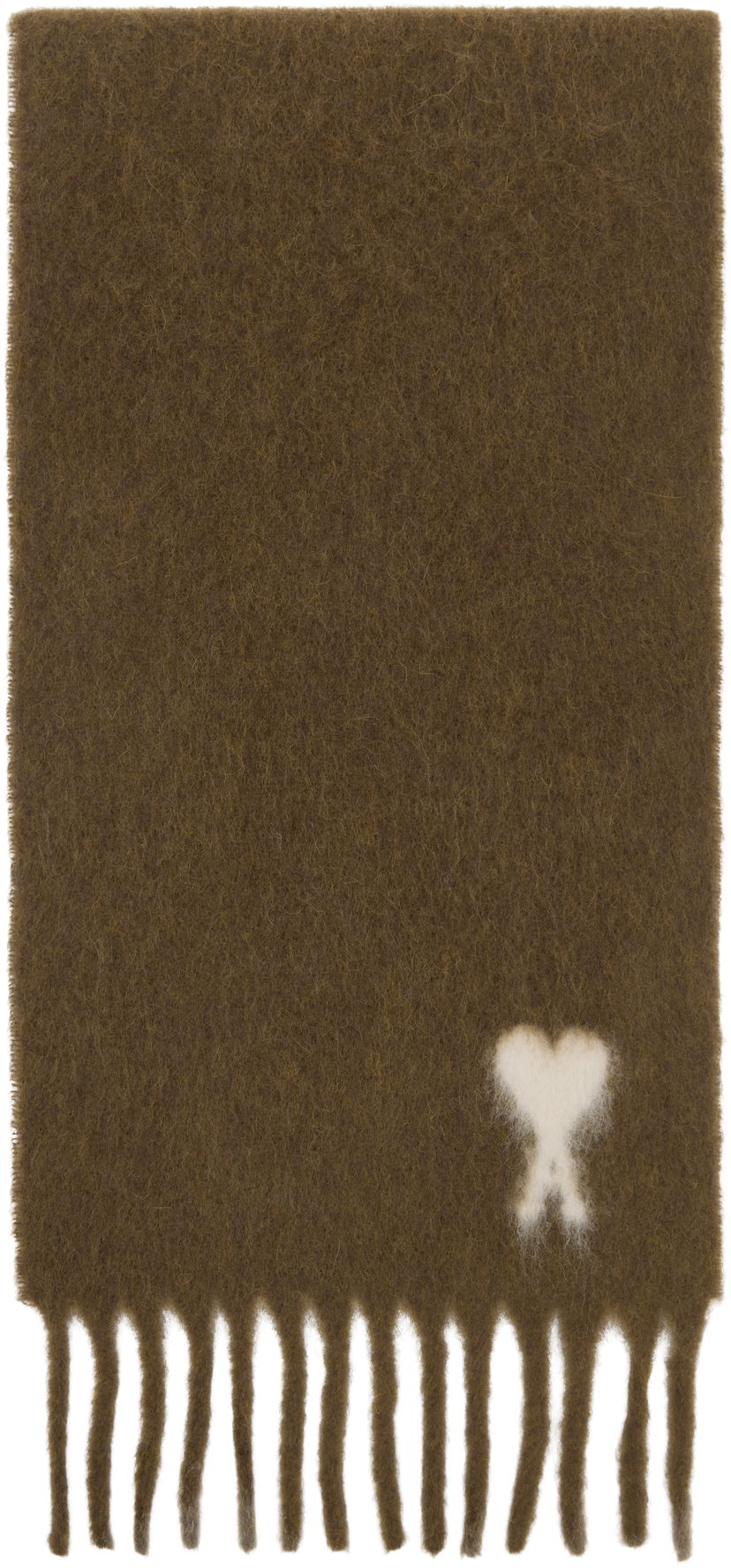 Шал AMI Alpaca Ami de Coeur Scarf Кафяво | H25USF673.AW0004