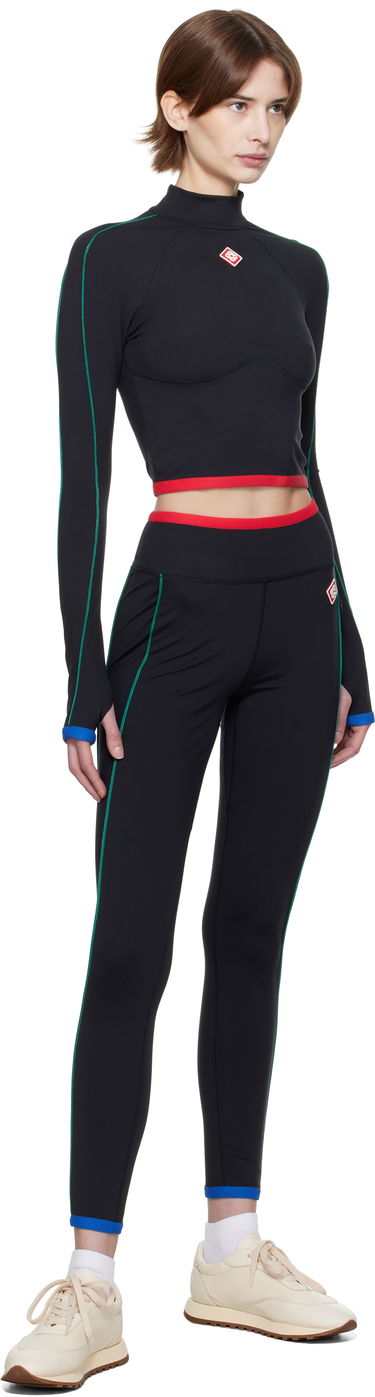 Клинове Casablanca Casablanca Contrast Trim Sport Leggings Черно | WPS25-ACT-028-01, 3