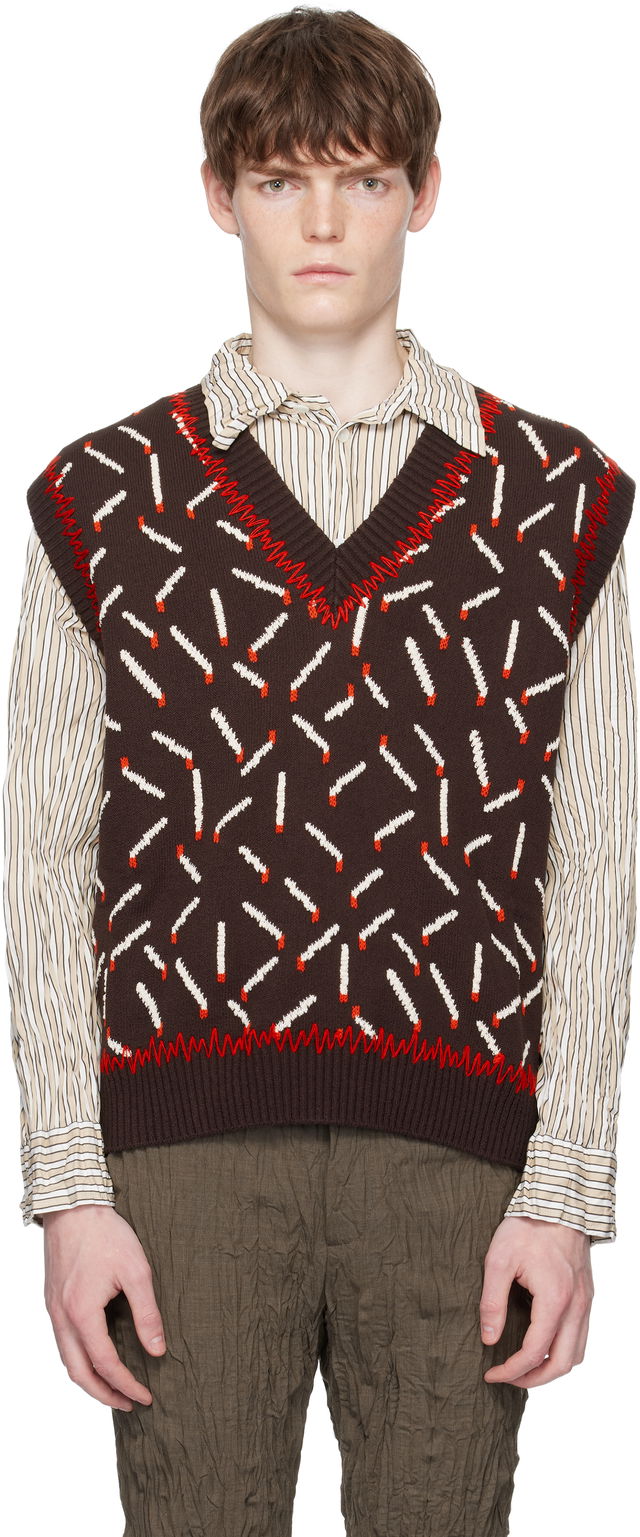 Bottega Veneta Cotton Jacquard Matches Vest