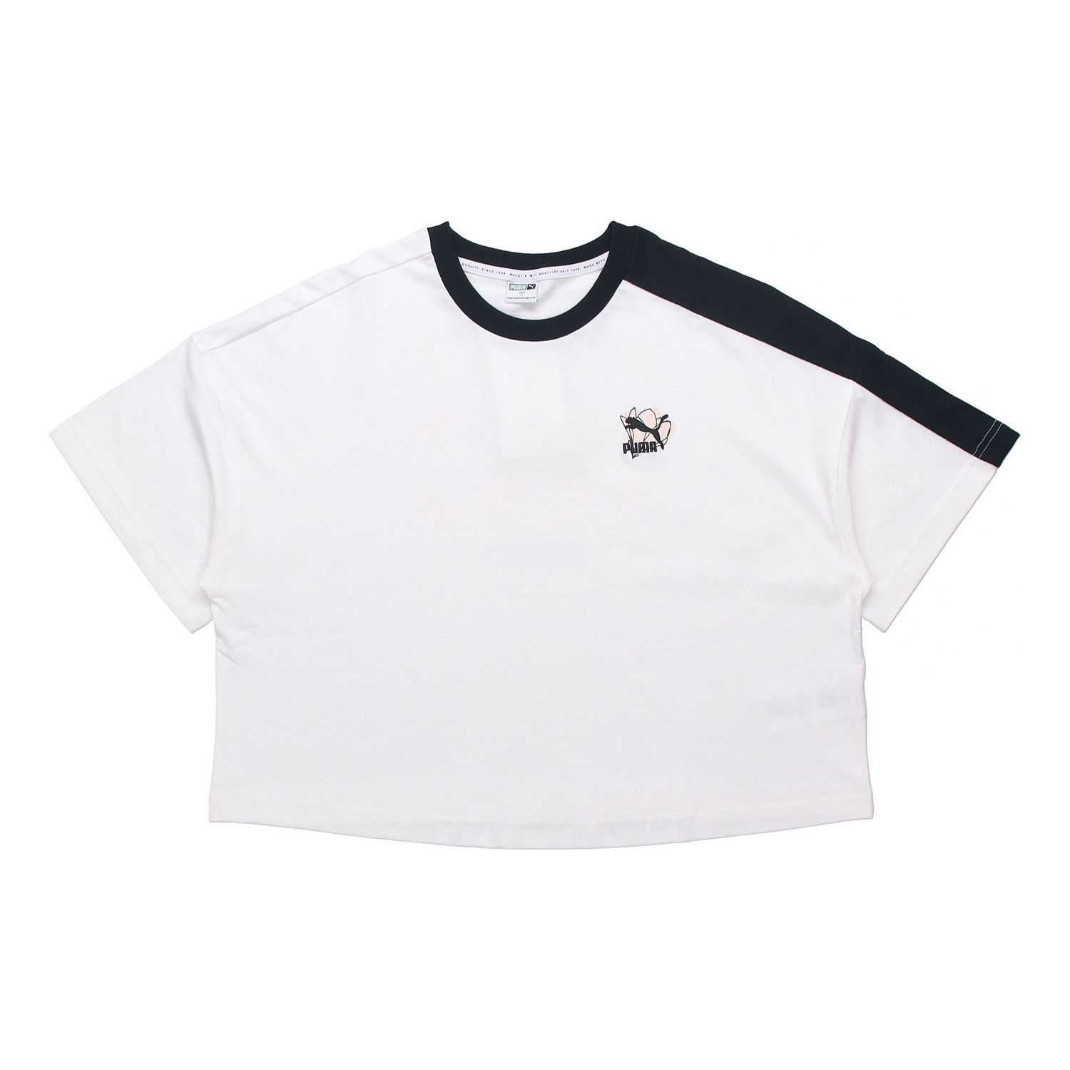 Съкратен топ Puma Puma Printing Cropped T-Shirt Бяло | 532258-02, 0