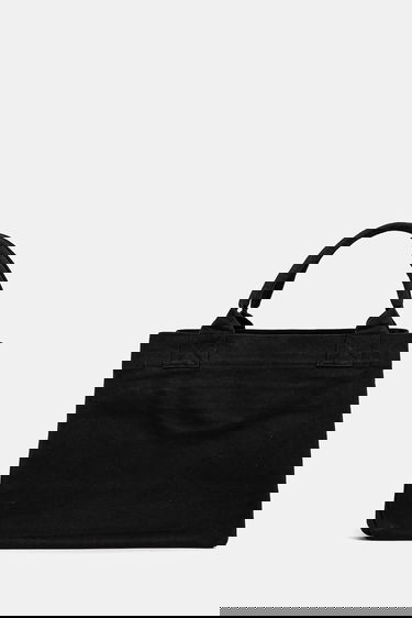 Голяма пазарска чанта GANNI GANNI Shopper XXL Pocket Banana Print Tote Bag Черно | A6896, 2