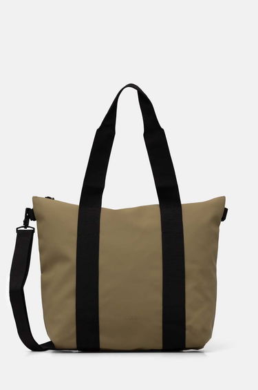 Голяма пазарска чанта Rains Tote Bag Mini W3 Зелено | 14160.44, 0