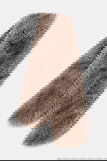 Шал STAND STUDIO Lone Patterned Faux Fur Scarf Кафяво | 66566.9397, 0