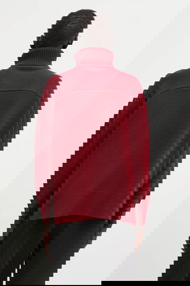 Пуловер MAISON KITSUNÉ Merino Wool Comfort Turtleneck Бургунди | PW00813KT1171, 2