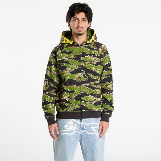 Billionaire Boys Club Icecream Smiley Tiger Stripe Full Zip-Through Hood Camo XXL