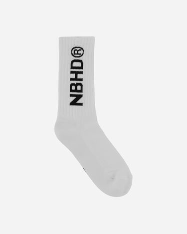 Чорапи Neighborhood Logo Socks Бяло | 242WINH-UWM02 WH, 0