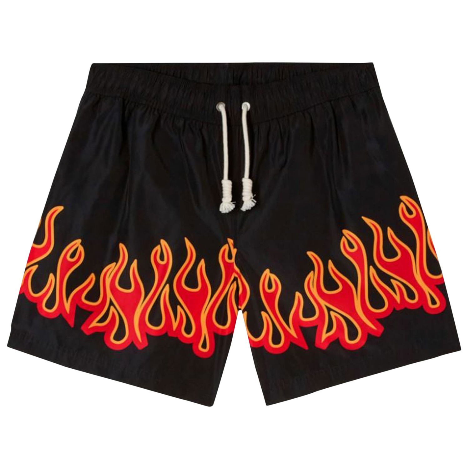 Бански Palm Angels Burning Flames Print Swim Short Черно | PMFA011F22FAB0011025, 1