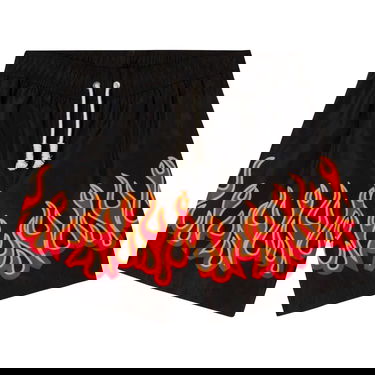 Бански Palm Angels Burning Flames Print Swim Short Черно | PMFA011F22FAB0011025, 1