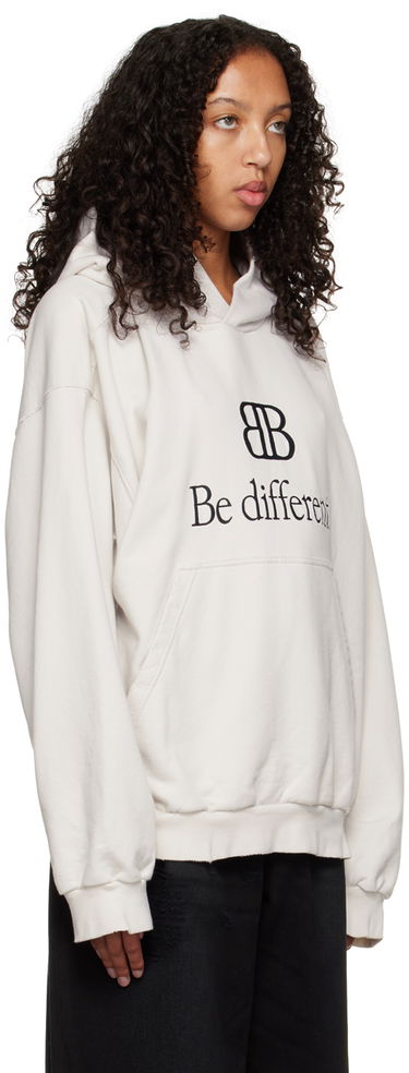 Суитчър Balenciaga Balenciaga Embroidered Hoodie Бяло | 720426 TNVV1, 1