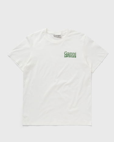 Тениска GANNI Thin Jersey Loveclub Relaxed Tee Бяло | T3867-795, 0