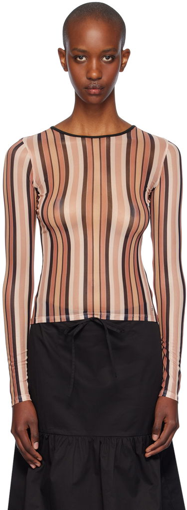 Тениска Miaou Miaou Striped Long Sleeve T-Shirt Многоцветен | 7029PM2SST, 0