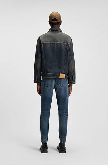 Яке BOSS Regular-Fit Denim Jacket Синьо | 50542904, 1