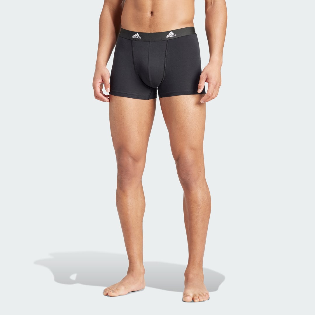 Бельо и чорапи adidas Performance Active Flex Cotton Trunk Underwear – Черно | GC3589, 1