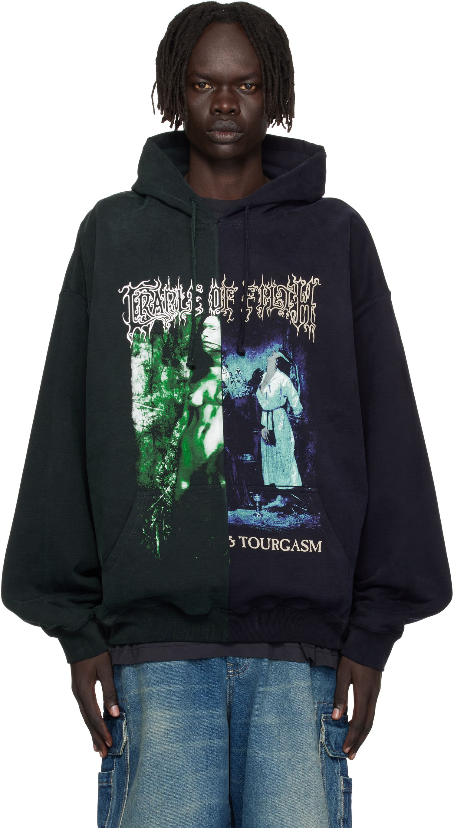 Суитчър VETEMENTS Vetements Cradle of Filth Cut-Up Oversized Hoodie Многоцветен | UCF76HD850EN, 0