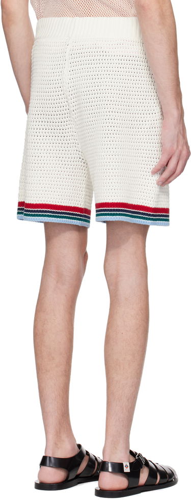 Къси панталони Casablanca Casablanca Gothic Crochet Shorts Бяло | MS25-KW-921-01, 2