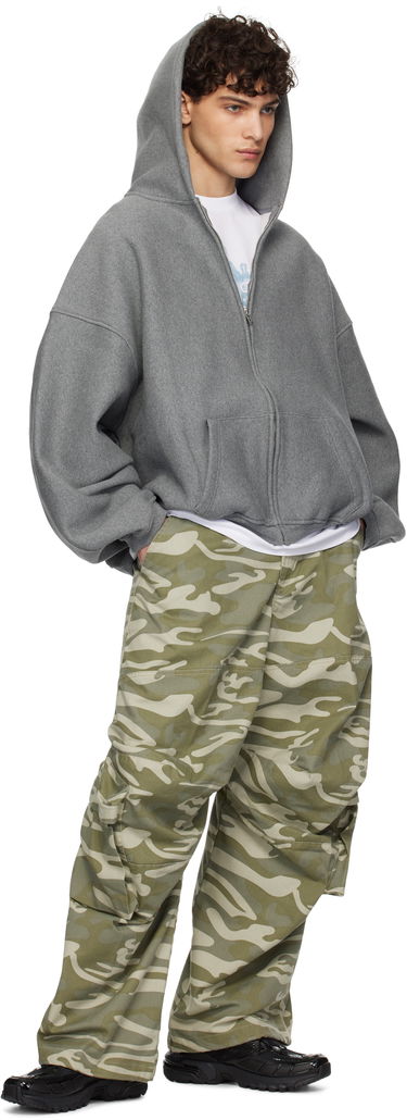 Суитчър Alexander Wang Dense Fleece Star Zip-Up Hoodie Сиво | 6CC2242051, 3