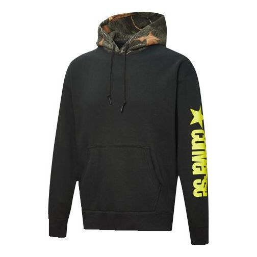 Суитчър Converse Converse Printed Fleece Hoodie Черно | 10019969-A03