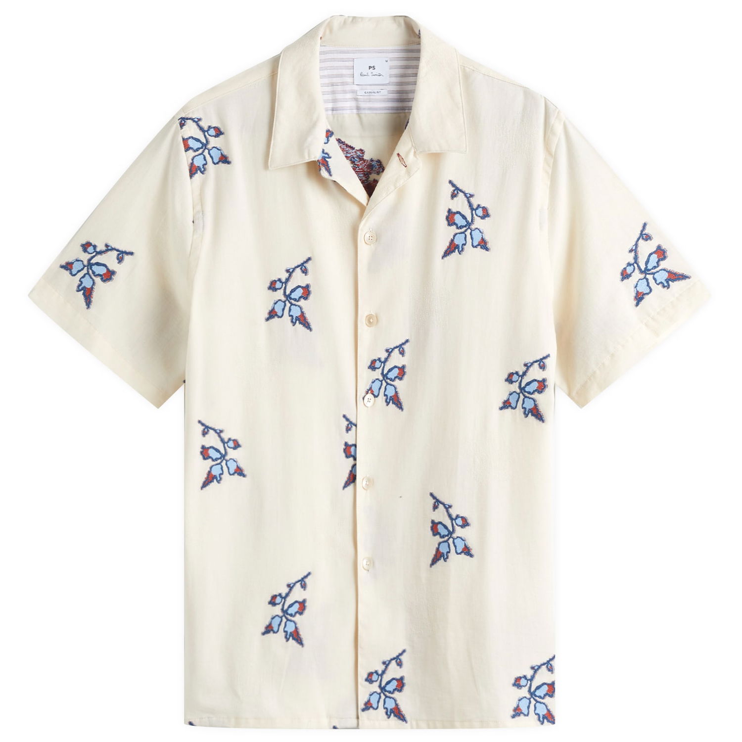 Риза Paul Smith Paul Smith Flower Embroidered Vacation Shirt, Size Large Бежово | M2R-695U-P22349-02, 1