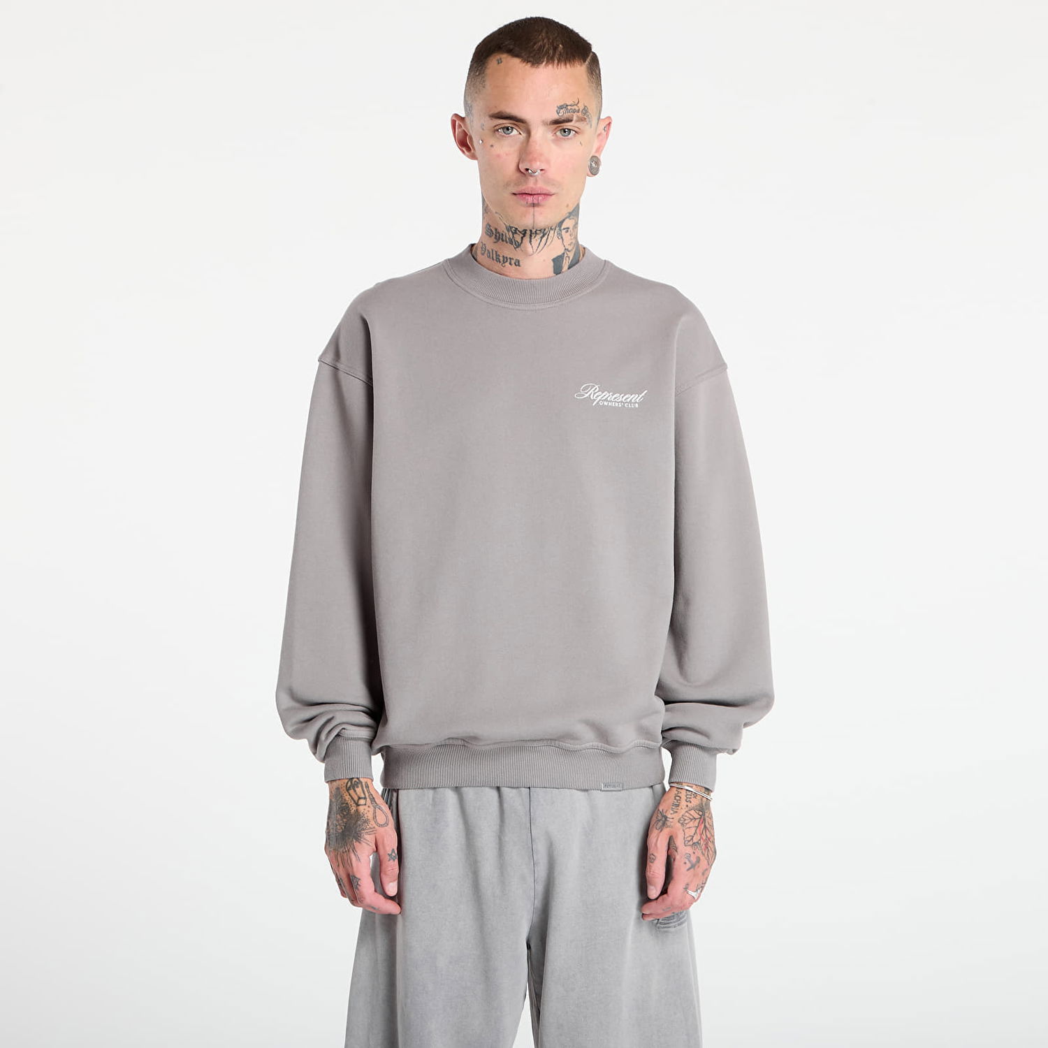 Пуловер Represent Clo REPRESENT Owners Club Script Sweater Сиво | OCM100007-46, 0