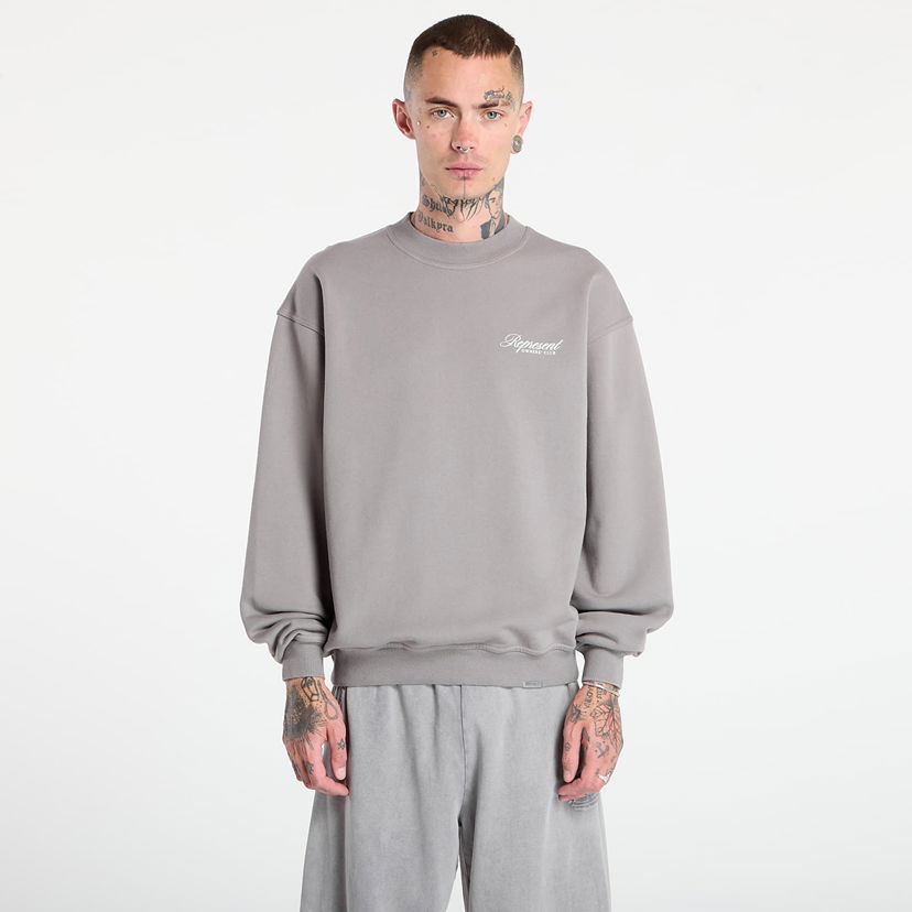 Пуловер Represent Clo REPRESENT Owners Club Script Sweater Сиво | OCM100007-46