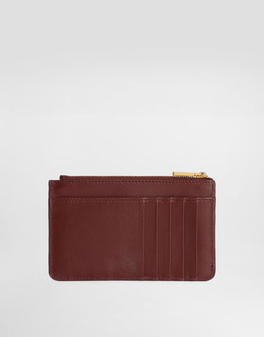 Портфейл Dolce & Gabbana Dolce & Gabbana Plongé Calfskin Card Holder Бургунди | BI1261A9S2580346, 2