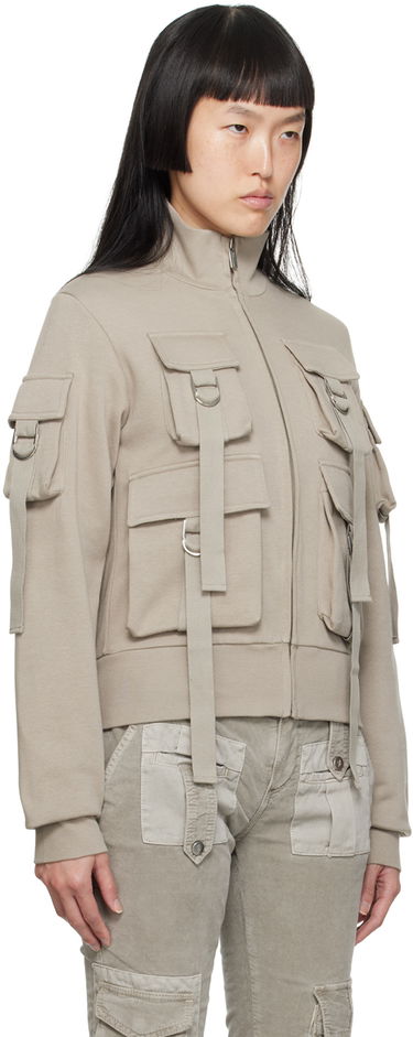 Суитчър Blumarine Cargo Pocket Sweatshirt Бежово | A344F002A, 1