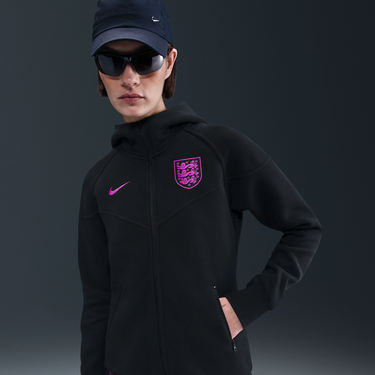 Суитчър Nike England Tech Windrunner Full-Zip Fleece Hoodie Черно | HF5119-010, 0