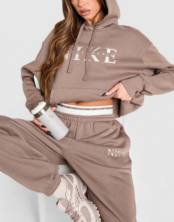 Суитчър Nike NSW Phoenix Fleece Pullover Hoodie Кафяво | IH4054-214, 0