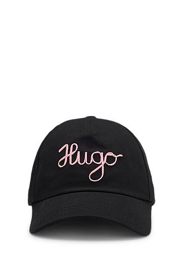 Шапка с козирка BOSS HUGO Cotton-twill Cap with Embroidered Logo Черно | 50546591, 0