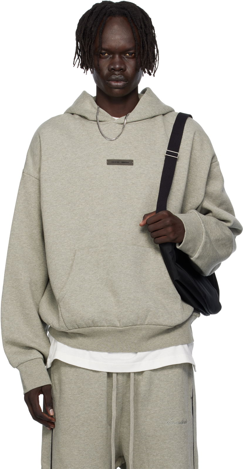 Суитчър Fear of God Fear of God ESSENTIALS Fleece Hoodie Classic Fit Сиво | 192SP252055F