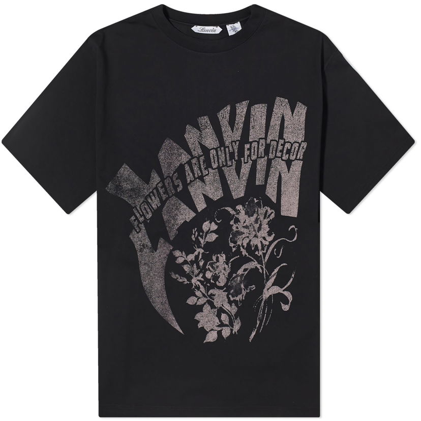 Тениска LANVIN Future Printed x T-Shirt Черно | RU-TS0026-J120-P24-10