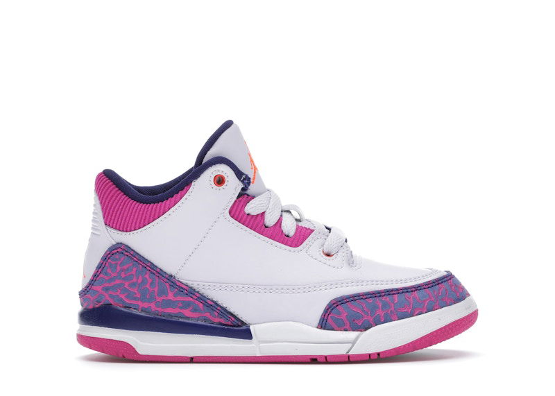Кецове и обувки Jordan Jordan 3 Retro Barely Grape (PS) Бяло | 441141-500, 0