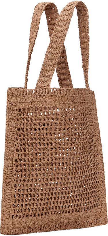 Голяма пазарска чанта CHLOÉ Chloé Summer Banana Raffia Tote Черно | CH25US901P08, 4