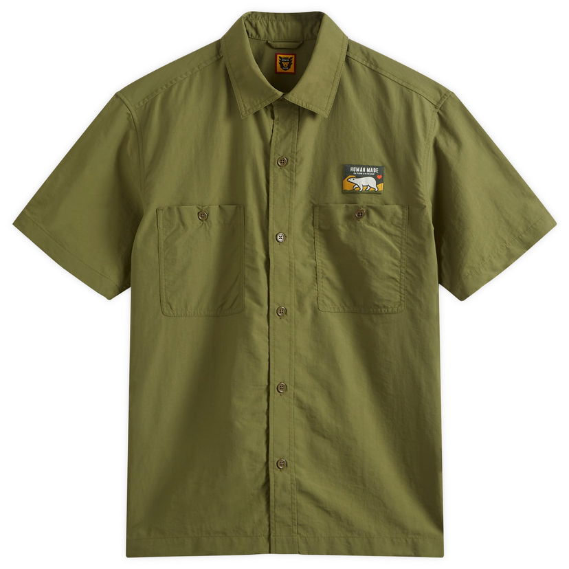 Риза Human Made Human Made Short Sleeve Shirt Зелено | HM27SH020-OL