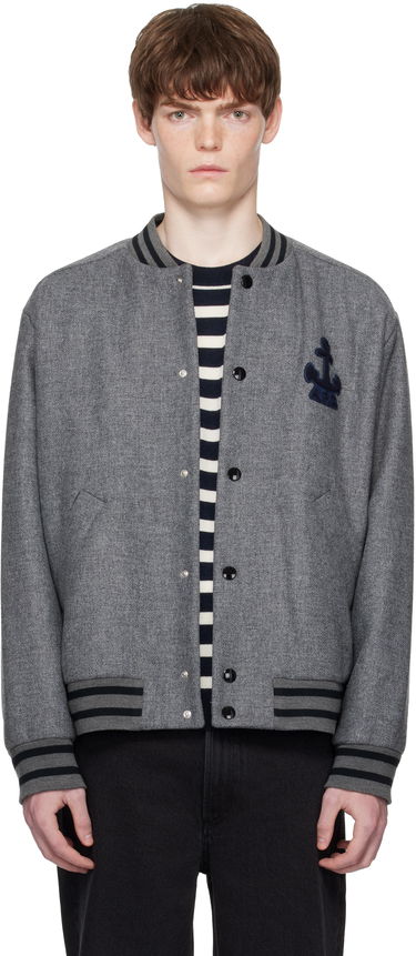 Яке бомбър A.P.C. A.P.C. Micka Wool Bomber Jacket Сиво | WVBEB-M32010, 0