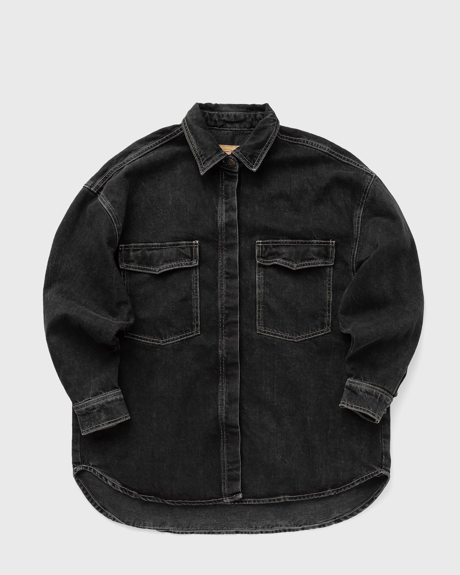 Риза American Vintage YOPDAY-B SHIRT Vintage Shirt Черно | YOP06CH24-BLACK-VINTAGE, 0