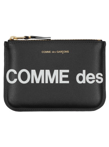 Портфейл Comme des Garçons Huge Logo Zip Pouch Черно | SA8100HL 1