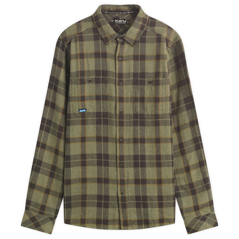 Риза KAVU Big Joe Flannel Shirt Зелено | 510-2706