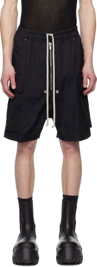 Къси панталони Rick Owens Rick Owens Hollywood Cargobela Shorts Черно | RU01E5360 TE, 0