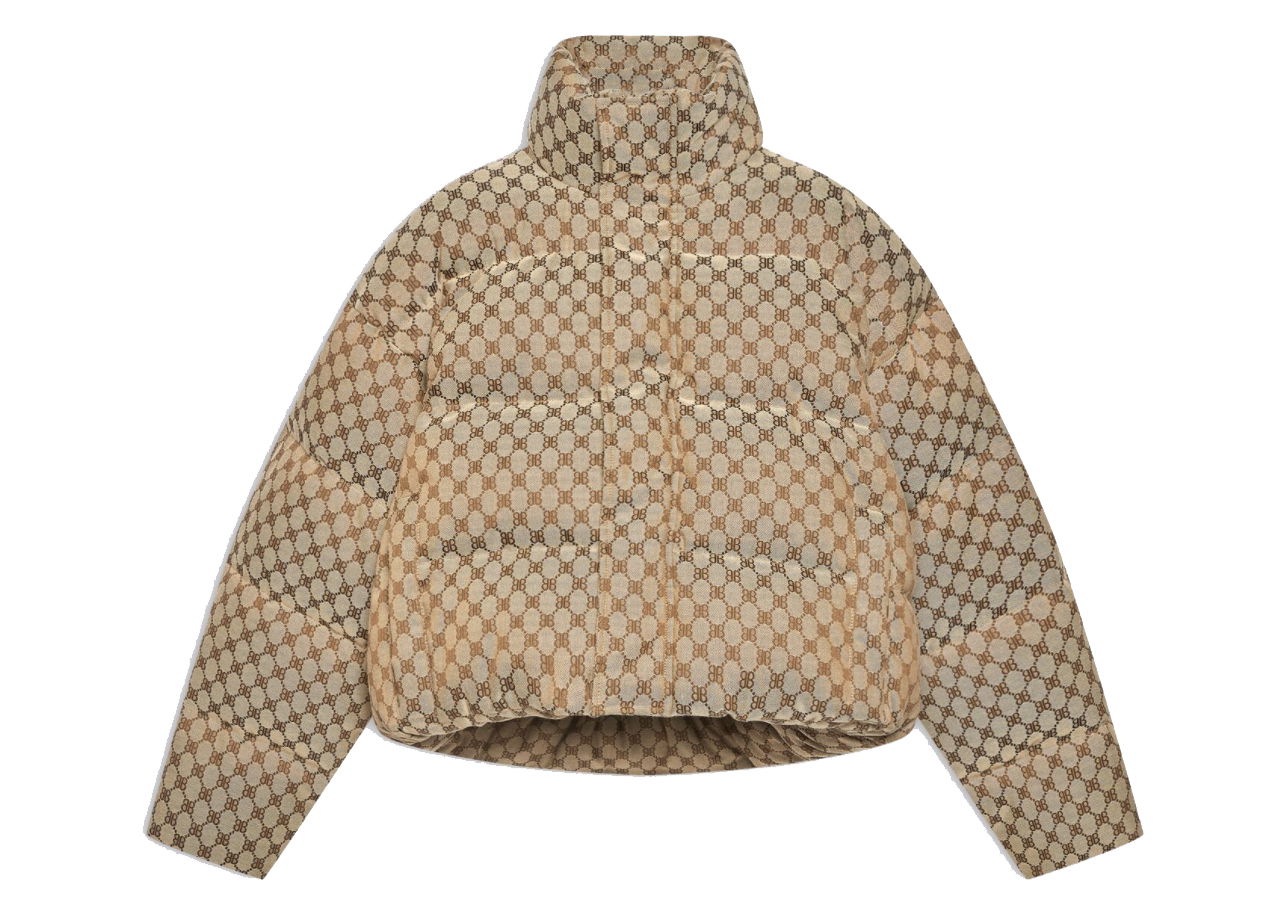 Пухо яке Gucci Balenciaga x The Hacker Project Hacker BB Puffer Jacket Бежово | 681883TLO539585, 0
