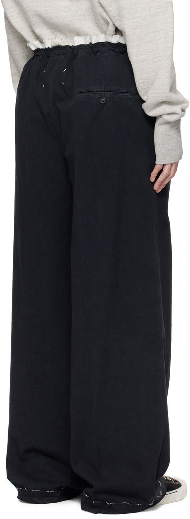 Панталони Maison Margiela Maison Margiela Work-In-Progress Stitch Detail Trousers Черно | S50KA0664 M35295, 2