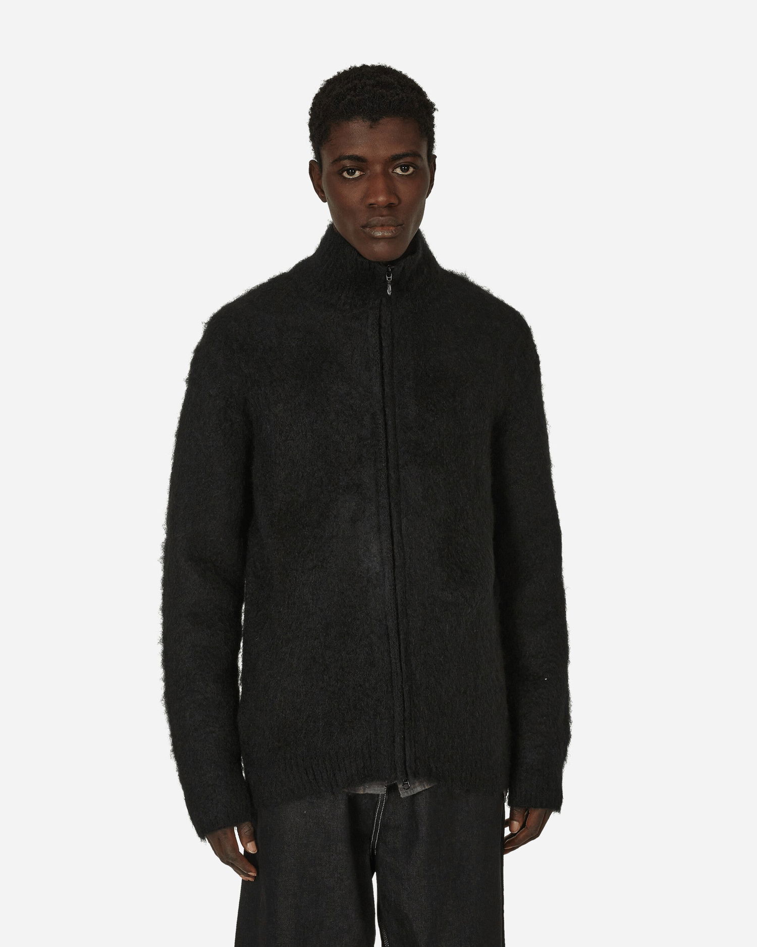 Пуловер Needles Zipped Mohair Cardigan Черно | NS283 D, 1