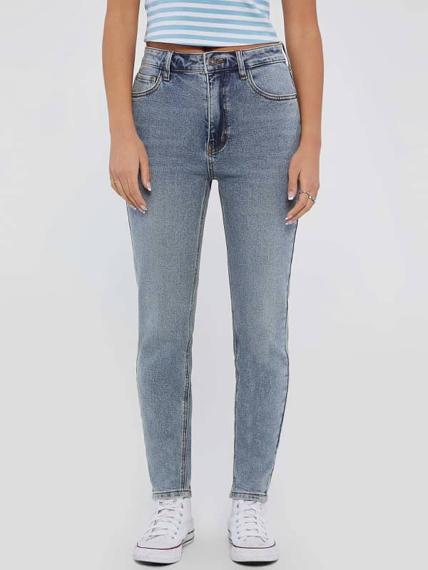Дънки GUESS Originals High Rise Skinny Denim Pant Сиво | W4RG03D4ON0, 0