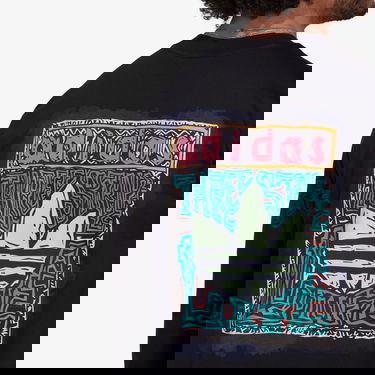 Тениска adidas Originals LS Graphic Tee Черно | HT1660, 3