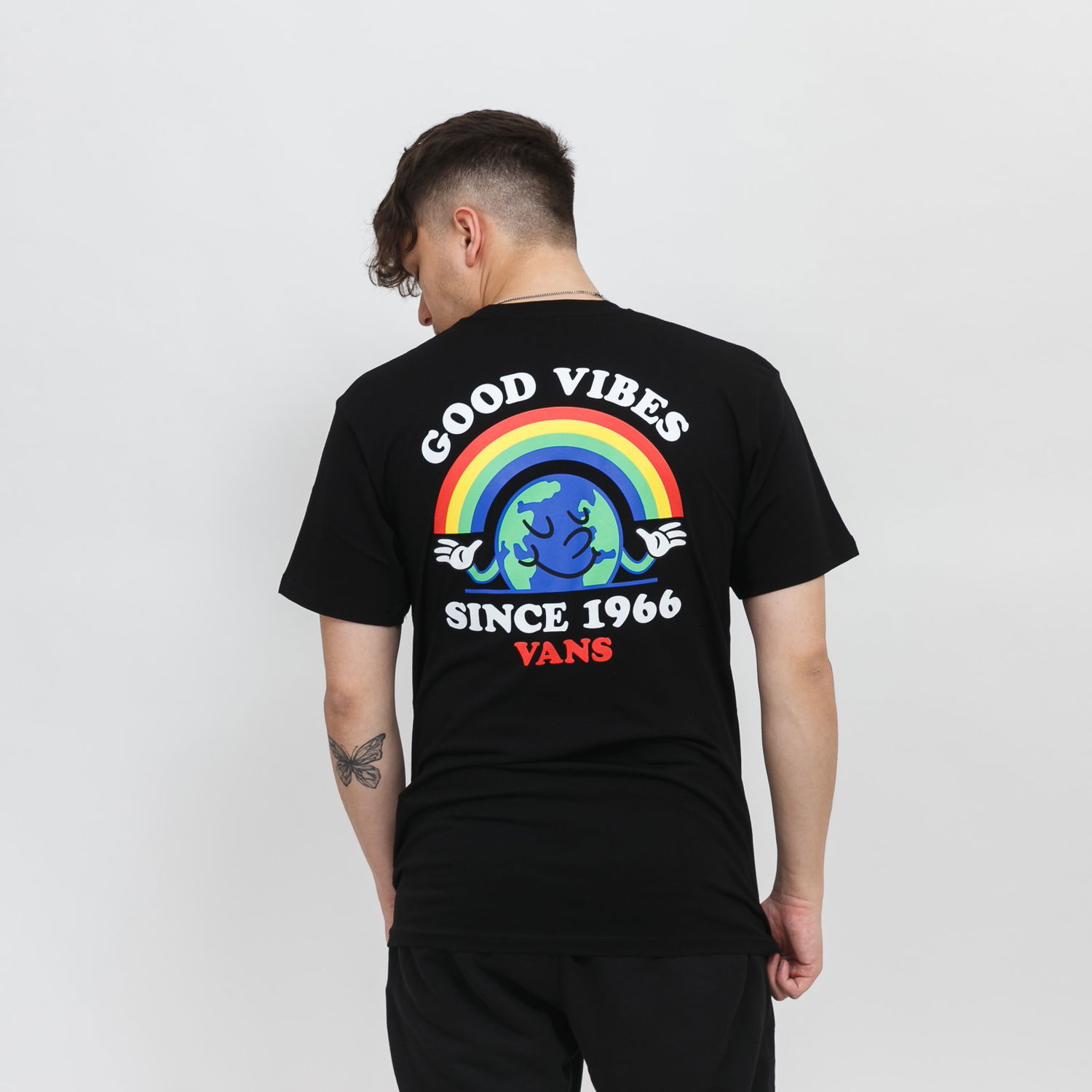 Тениска Vans Good Vibes T-Shirt Черно | VN0A4PKXBLK1, 1