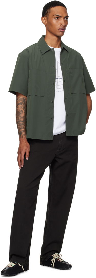 Риза NORSE PROJECTS Norse Projects Hermann Travel Light Short Sleeve Shirt Зелено | N40-0824, 3
